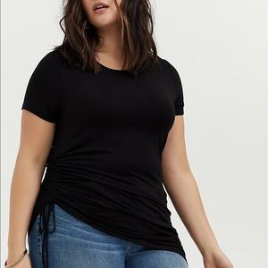 Torrid Super Soft Ruched Side Tie Tunic Size 1